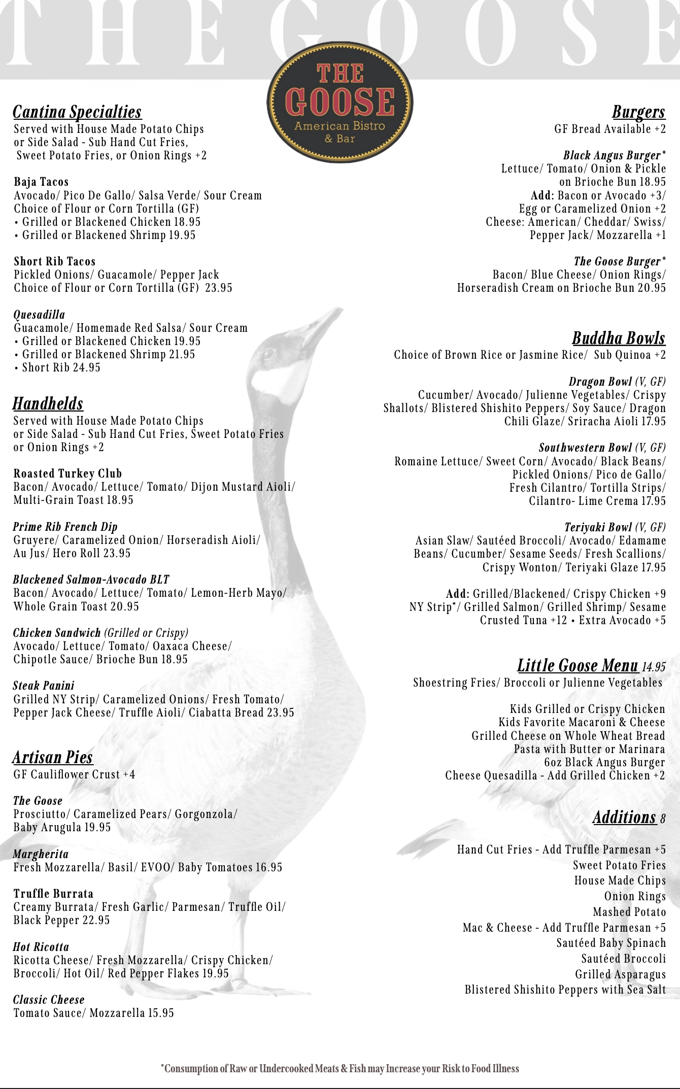 Goose Fall Menu CT