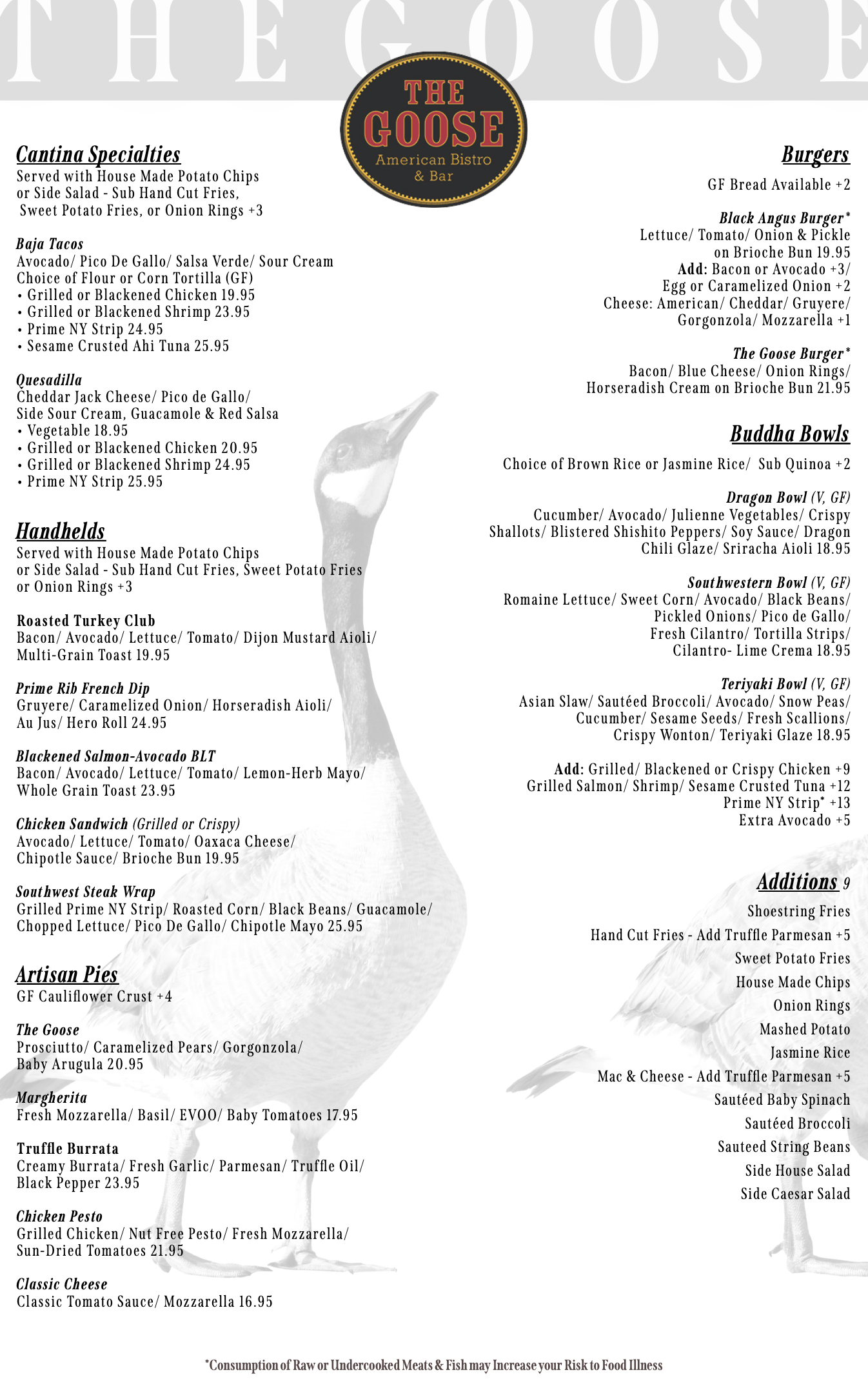 Goose Fall Menu CT